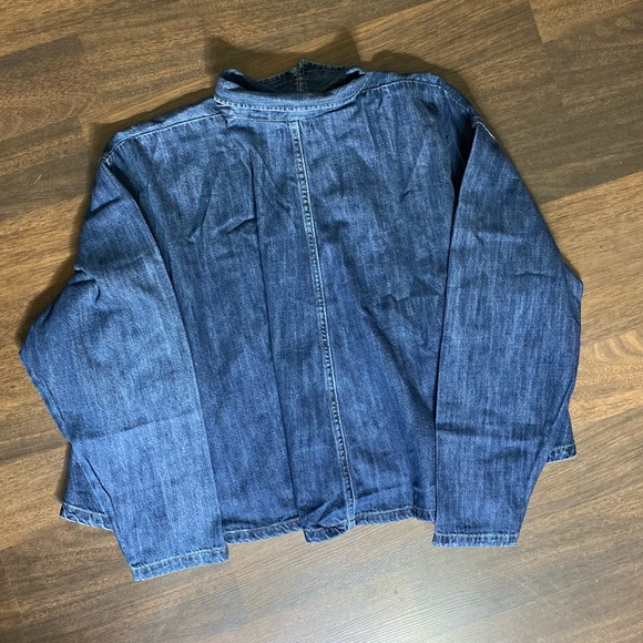 Levis Rare Cropped Denim Bottom Flare Jacket Size S - Picture 16 of 16